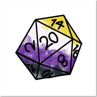 Pride Dice - Non Binary Posters and Art